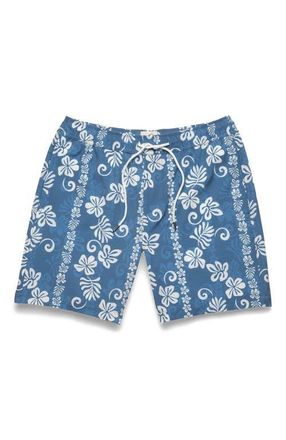 Surfside Supply Co. Jimmy 6.5 Palm Volley in Blue Hawaiian at Nordstrom, Size Xx-Large