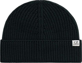 C.P. Company Merino Beanie - unisex - Hoeden - Groen - ONE Size - Wol - Accessoires