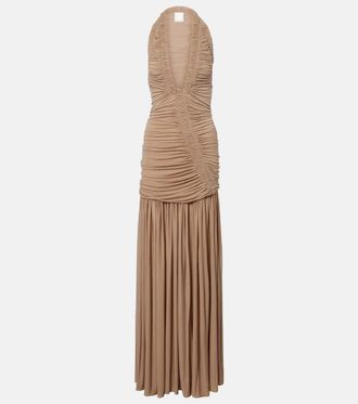 CHRISTOPHER ESBER Orion gathered ruched gown