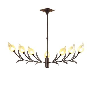 Netlighting Holland Telescopic Pendant 9 Light G9 BrownBlack Oxide in Brown