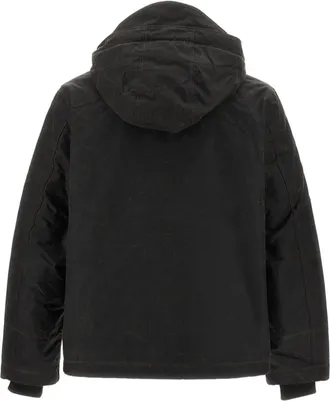 Manifattura Ceccarelli Brown Waxed Cotton Shearling Lined Blazer