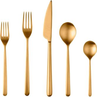 Mepra Linea Ice Flatware Set - 5 Pieces in Ice Gold at Nordstrom