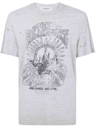 Golden Goose Journey MS T-Shirt Regular Cotton Slub Jersey Vintage