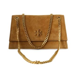 Tory Burch Mini Kira Turnlock Suede Shoulder Bag - female - Tory Burch - Shoulder Bags - Brown - ONE SIZE - Bags