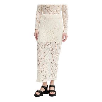 Desigual Rokken, Dames, Beige, S, Katoen, Woolf Rok