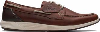 Clarks ATL Sail Go White Sole Lace-up Schoen - Heren - Bootschoenen - Bruin - 40 EU - Leer - Schoenen