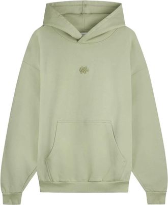 Filling Pieces Hoodies & sweatvesten, Heren, Groen, XS, Katoen, Hoodie Boxy Embroidered