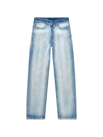 Diesel Wide-Leg Denim Jeans with Vintage Wash