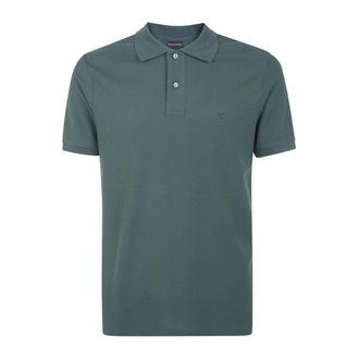 Emporio Armani Polo Shirt van Katoen - Heren - Polos - Groen - 2XL - Katoen - Tops