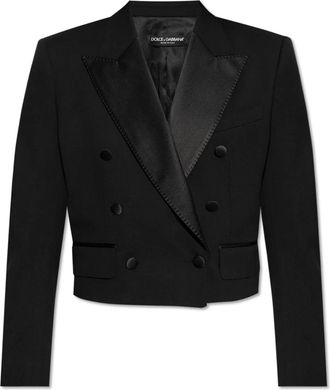 Dolce & Gabbana Dubbelbreasted jas - Dames - Blazers - Zwart - S - Wol - Jassen