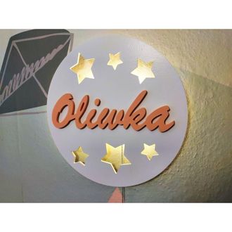 OEM L&aacute;mpara De Noche Tulajka Con Nombre De Estrella