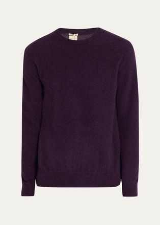 Massimo Alba Mens Brushed Cashmere Crewneck Sweater