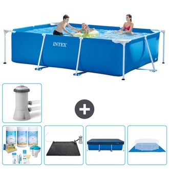 Intex Piscina Con Estructura Rectangular - 300x200x75 Cm - 7-piezas S21122