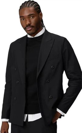 Fabletics The Don Double Breasted Blazer in Black at Nordstrom, Size X-Large