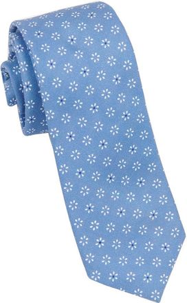 Brooklyn Brigade Mens Geo Flower Cotton Tie in Blue at Nordstrom
