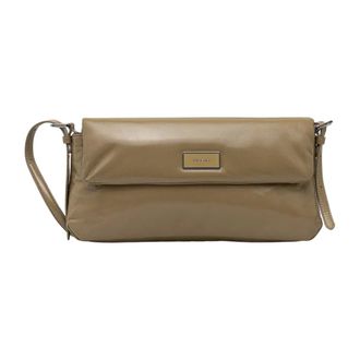 by FAR Puffy Tilda Schoudertas - Dames - Tassen - Beige - Maat: ONE Size Leer