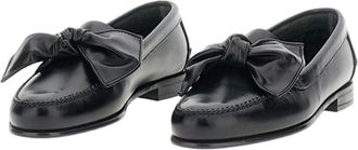 Hereu Black Shiny Leather Loafers