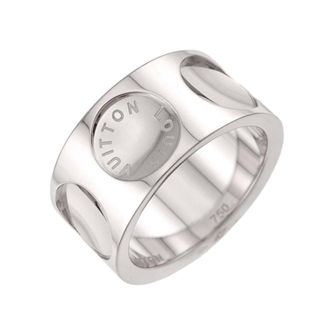 Louis Vuitton White Gold (18K) Band Ring (Pre-Owned)