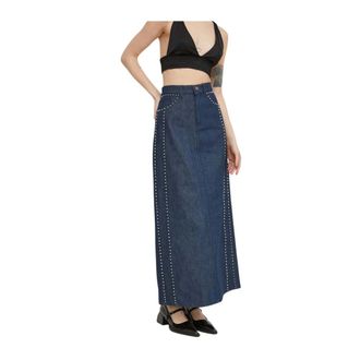 Gestuz RockieGZ Studded Maxi Skirt - - Skirts - Donna - Blu - S