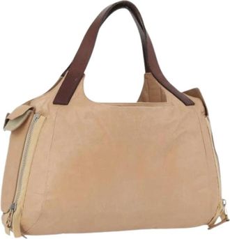 Celine Pre-owned Vintage Handtas - Dames - Vintage Handtas - Beige - ONE Size - Leer - Vintage