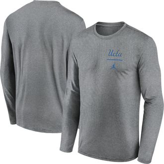 Jordan Brand Mens Jordan Brand Heather Gray UCLA Bruins Primary Stack Legend Long Sleeve T-Shirt at Nordstrom, Size Xx-Large