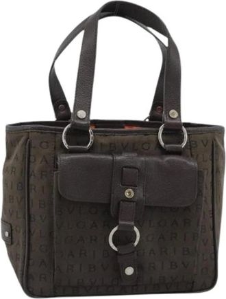 Bulgari Borsa Vintage Pre-owned in Tela - - Pre-owned - Donna - Marrone - ONE SIZE