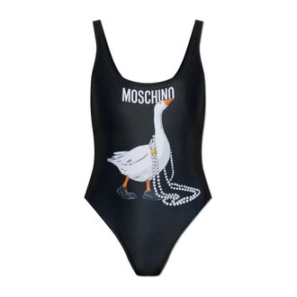 Moschino One-piece, female, Black, Size: 2XS One-piece swimsuit Goose