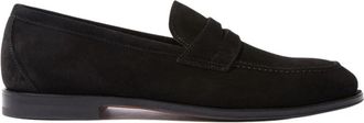 Scarosso Stefano Zwarte Su&egrave;de Loafers - Heren - Loafers - Zwart - 45 EU - Su&egrave;de - Schoenen