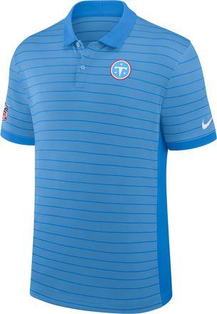Nike Tennessee Titans Sideline Victory Stripe Nike Mens Dri-FIT NFL Polo in Blue | 03BG0EHT9V-RPE