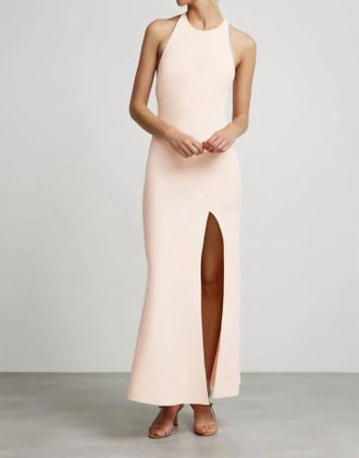 Significant Other Poet High Neck Dress In Ballet Pink