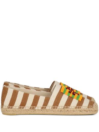 Tory Burch Espadrillas a righe - Marrone