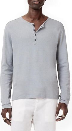 John Varvatos Walden Henley K6499S25 Mens Clothing Smoked Pearl Grey : 2XL, Cotton