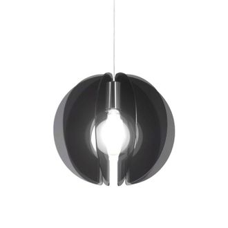 Linea Zero Suspensi&oacute;n Sirio Ahumado En Metal Cromado Cm. 40x40h