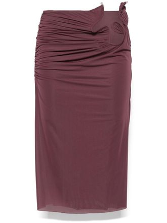 CHRISTOPHER ESBER Venus midi-rok - Rood