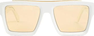 Kàdor Occhiali da sole squadrati - Bianco