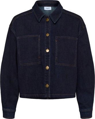 Saint Tropez Blouses & Hemden - Dames - Jassen - Blauw - Maat: XS Denim