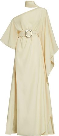 Taller Marmo Taylor belted crepe kaftan - women - Acetate/Viscose - OS - Yellow