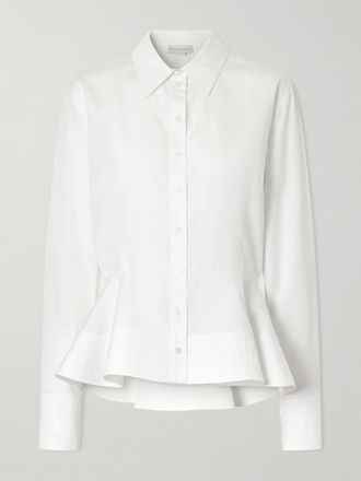 Stella McCartney Camicia In Popeline Di Cotone - Bianco