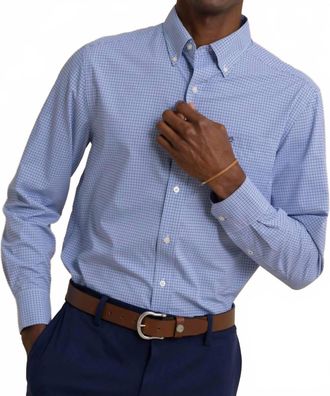 Southern Tide Intercoastal Sport Shirt In Seven Seas Blue