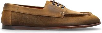 Dolce & Gabbana Scarpe Panfilo in camoscio - - Shoes - Uomo - Marrone - 42 1/2 EU
