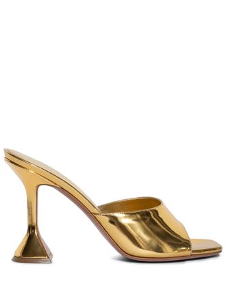 Amina Muaddi 95mm Lupita mules - Gold