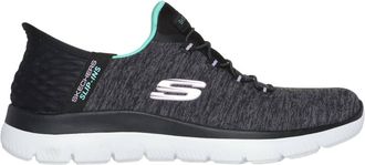 Skechers Womens Dazzling Haze Shoe In Black/turquoise