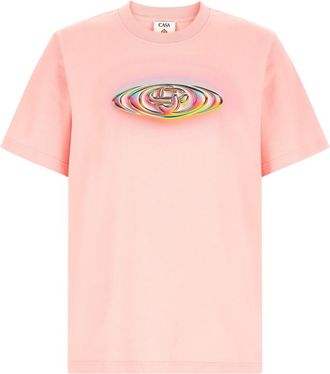 Casablanca Pink Logo T-Shirt