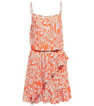 Heidi Klein Printed ruffled minidress