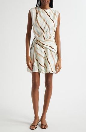 A.L.C. Delia Diagonal Stripe Sleeveless Dress in Mint Multi at Nordstrom Rack, Size 12