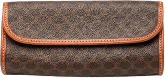 Celine Pre-owned Canvas Clutch - Dames - Vintage Clutch - Bruin - ONE Size - Vintage
