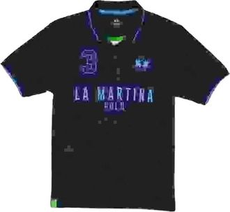 La Martina Polo con logo ricamato - - Tops - Uomo - Nero - XL