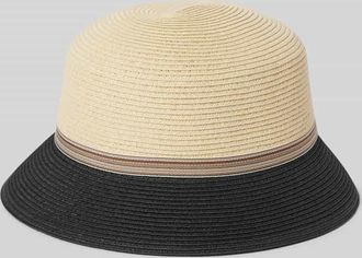 Loevenich Strohhut mit Strukturmuster Modell Glocke in Black, Größe 1