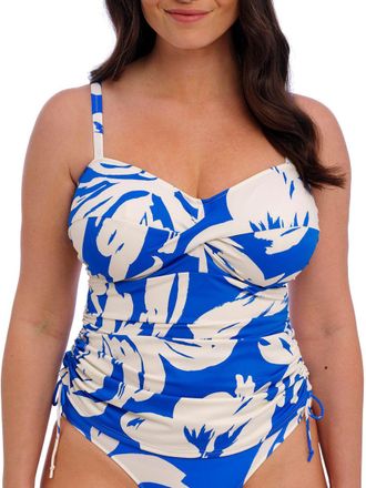 Fantasie Womens Rabida Island Twist Front Tankini Top - Blue Polyamide - Size 36DD