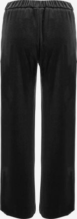 F.it Womens Stretch Velvet Pants Black Polyester Trousers